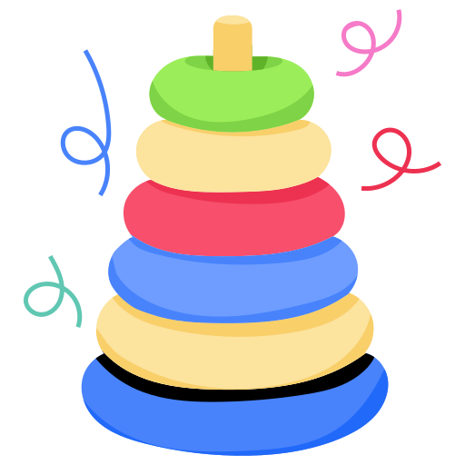 Stacking rings Generic Flat icon