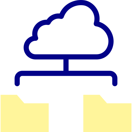 Облачное хранилище Detailed Mixed Lineal color иконка