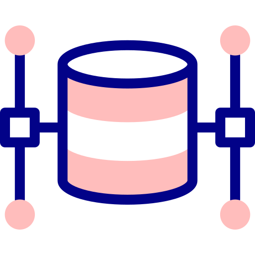 estrutura de dados Detailed Mixed Lineal color Ícone