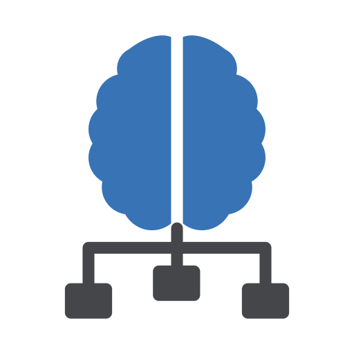 menselijke brein Generic Blue icoon