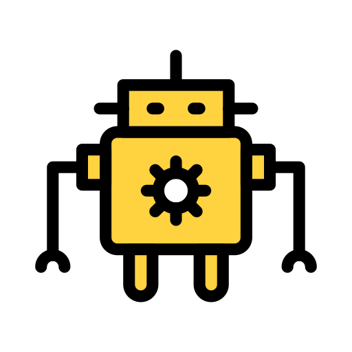 Robot Vector Stall Lineal Color icon