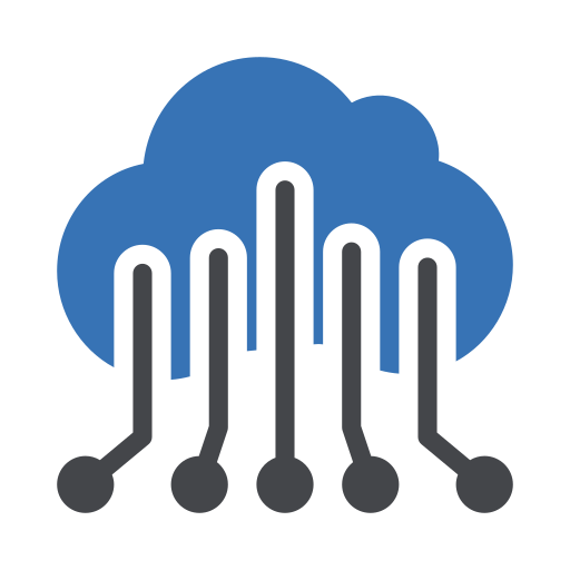 cloud computing Generic Blue icon