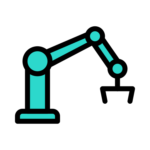 Robot arm Vector Stall Lineal Color icon
