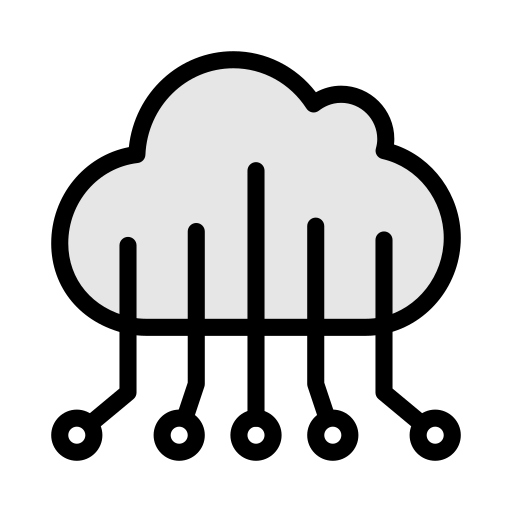 cloud computing Vector Stall Lineal Color icon