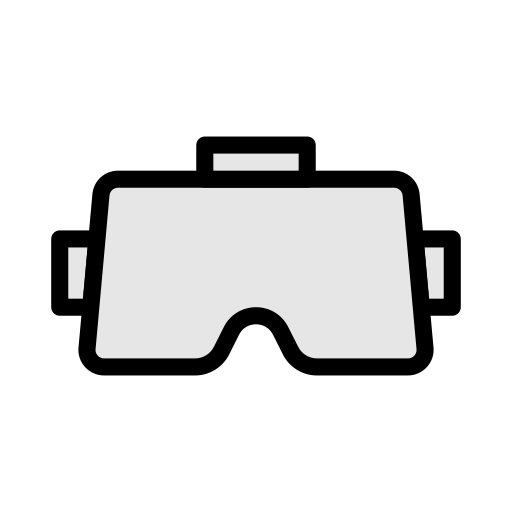 Vr glasses Vector Stall Lineal Color icon