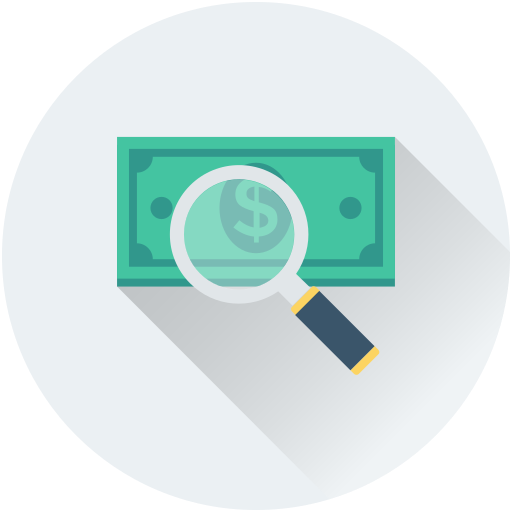 Search dollar Generic Flat icon