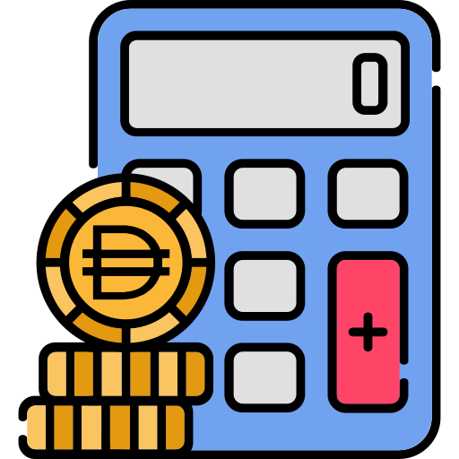 Валютный калькулятор Generic Outline Color иконка