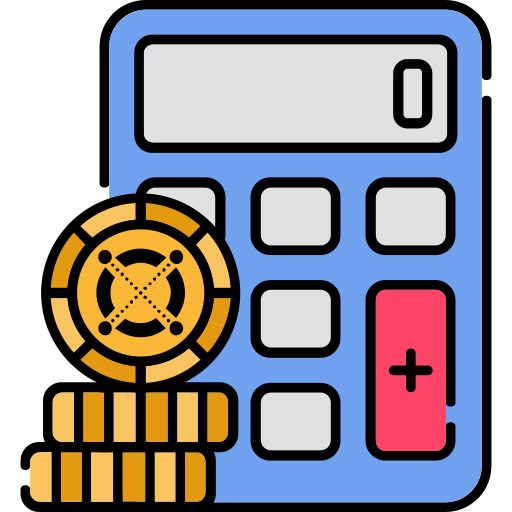 通貨計算機 Generic Outline Color icon