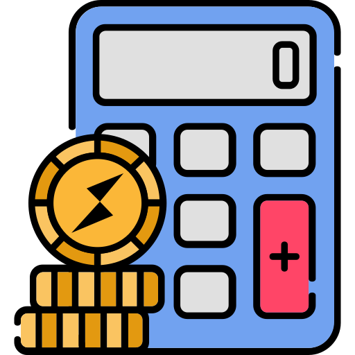calculadora de moneda Generic Outline Color icono