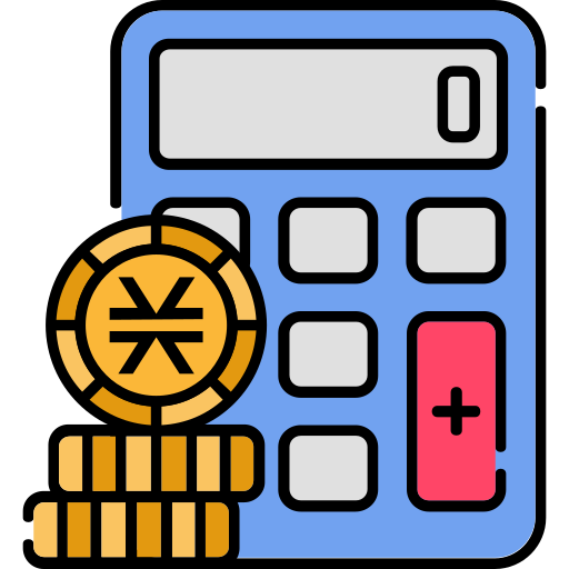 Валютный калькулятор Generic Outline Color иконка