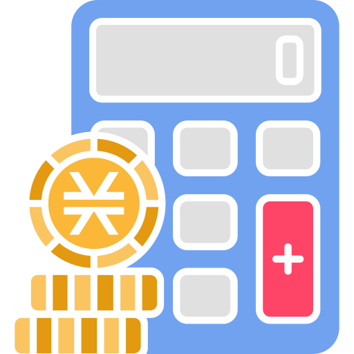 calculatrice de devises Generic Flat Icône