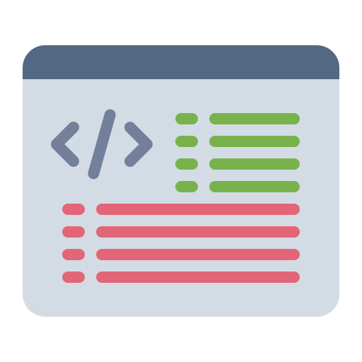 code Generic Flat icoon