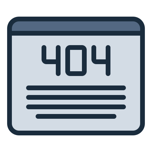 404エラー Generic Outline Color icon