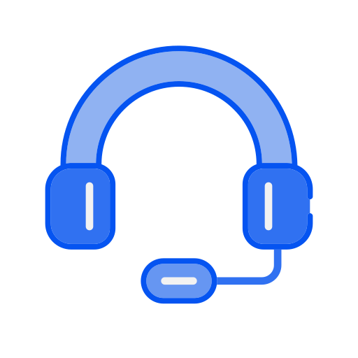 Headphone mic Generic Outline Color icon