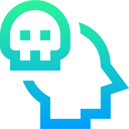 Death Super Basic Straight Gradient icon