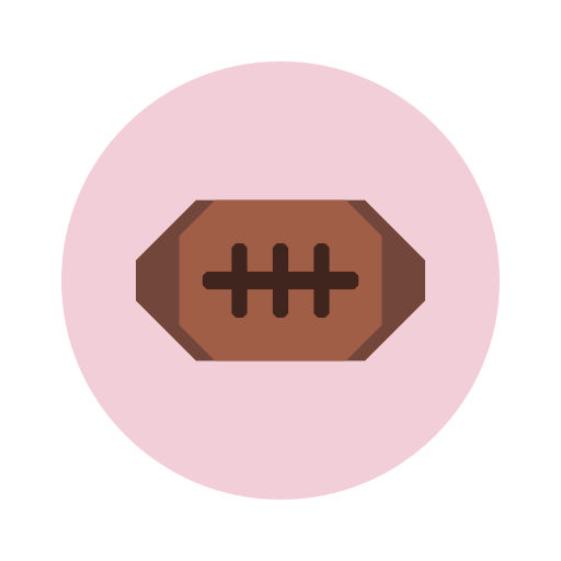 Мяч для регби Generic Flat иконка