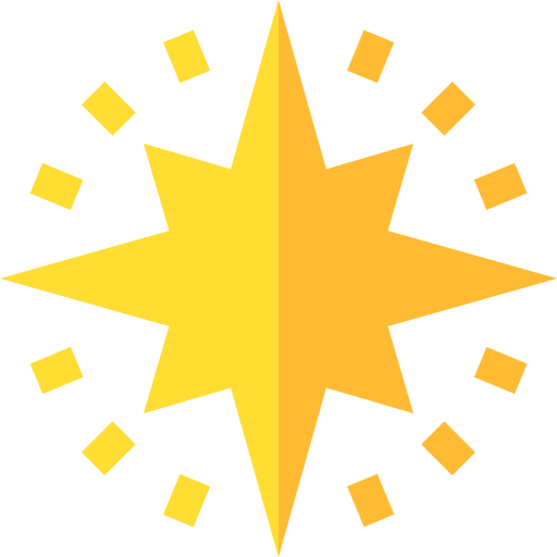 Звезда Basic Straight Flat иконка