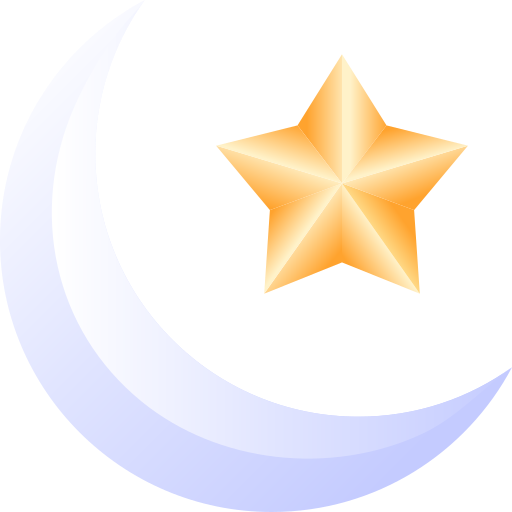 księżyc Generic Flat Gradient ikona
