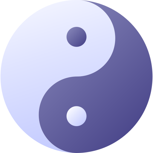 yin e yang Generic Flat Gradient icona