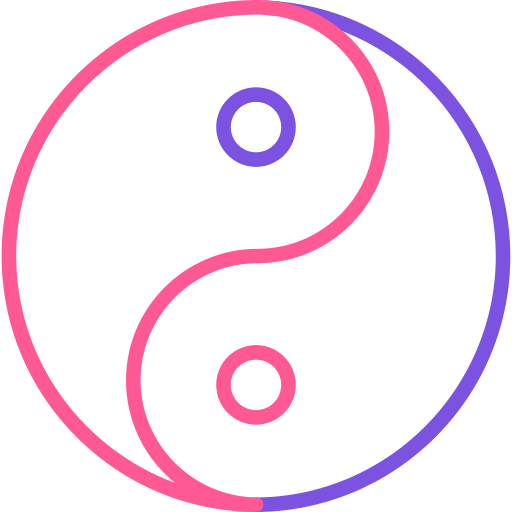 ying i yang Generic Outline Color ikona