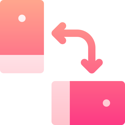 Rotate Basic Gradient Gradient icon