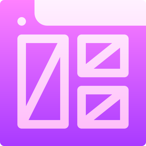 Layout Basic Gradient Gradient icon