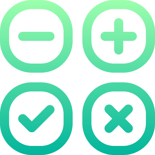 ボタン Basic Gradient Lineal color icon