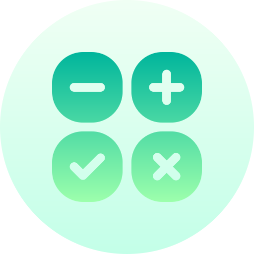 Buttons Basic Gradient Circular icon