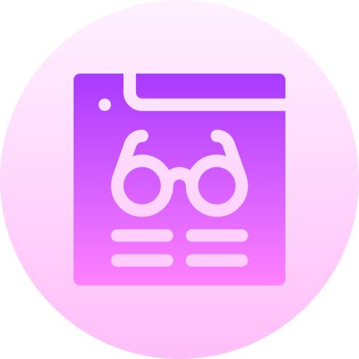 Reading mode Basic Gradient Circular icon