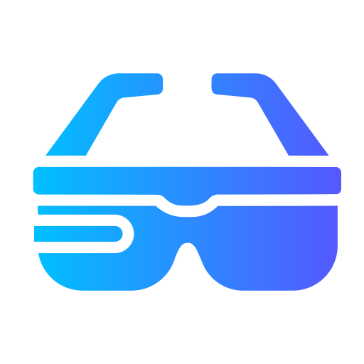 Virtual glasses Generic Flat Gradient icon
