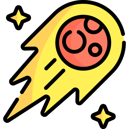 meteorito Special Lineal color icono