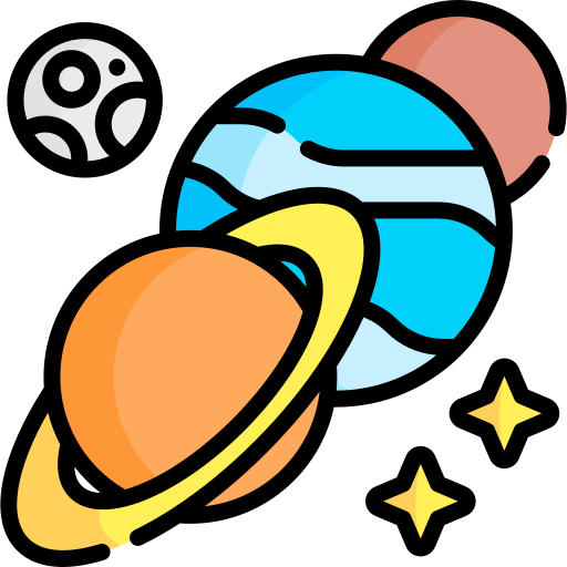 Parade of planets Special Lineal color icon