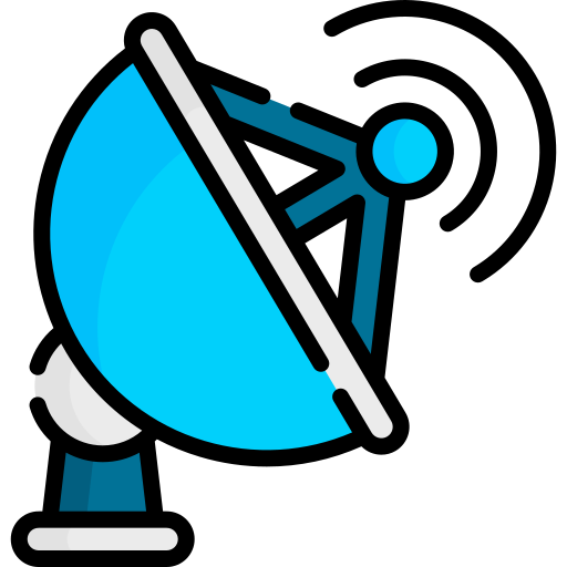 Satellite Dish Special Lineal color icon