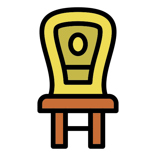 krzesło Generic Outline Color ikona