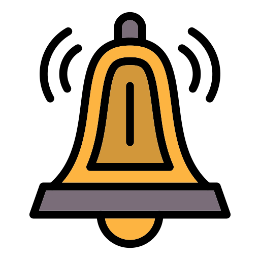 anillo de campana Generic Outline Color icono