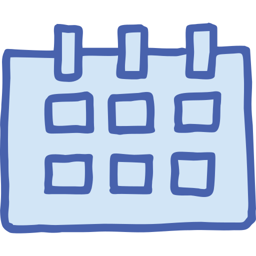 Schedule Generic Blue icon