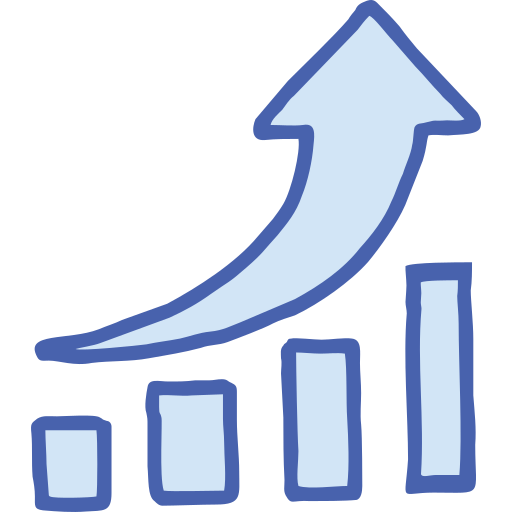 Growth Generic Blue icon