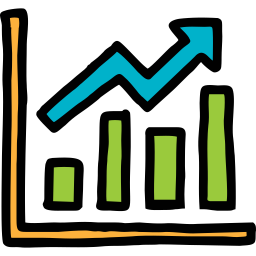 Statistic Generic Hand Drawn Color icon