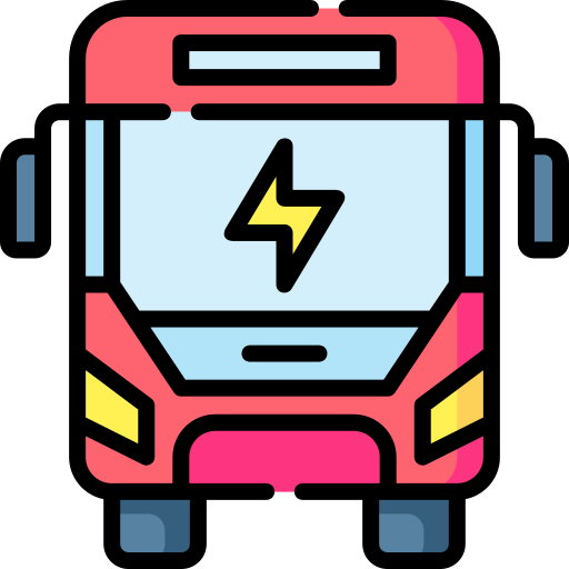 Electric bus Special Lineal color icon