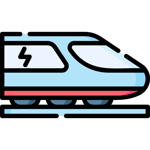 Electric train Special Lineal color icon