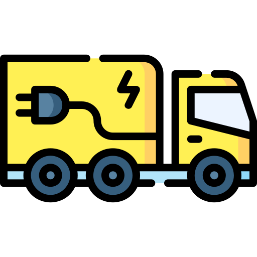 Electric truck Special Lineal color icon