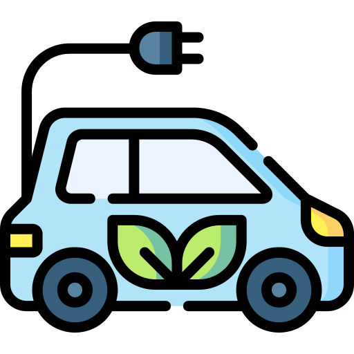 grünes auto Special Lineal color icon