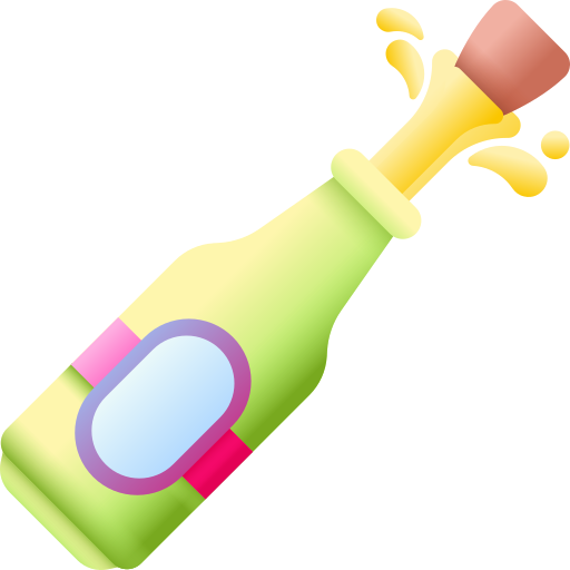 ビール瓶 3D Color icon