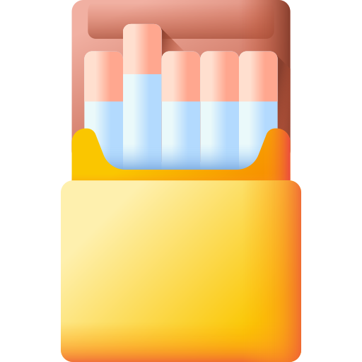 sigaretta 3D Color icona