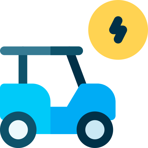 Golf cart Basic Rounded Flat icon