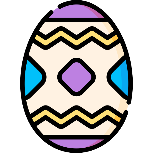 huevo de pascua Special Lineal color icono