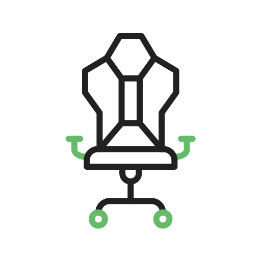 Gaming chair Generic Outline Color icon