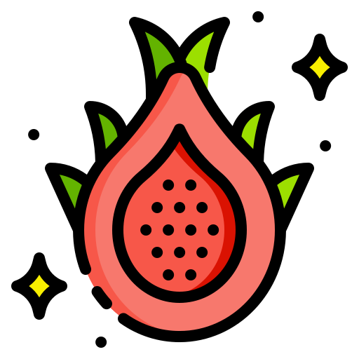 Dragon fruit Generic Detailed Outline icon