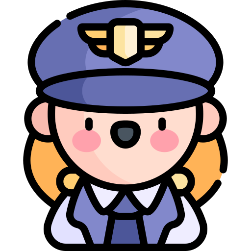 pilot Kawaii Lineal color icon
