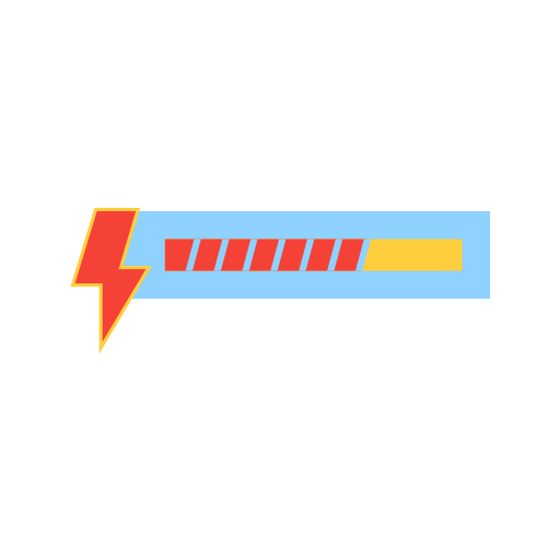 barra de energía Generic Flat icono